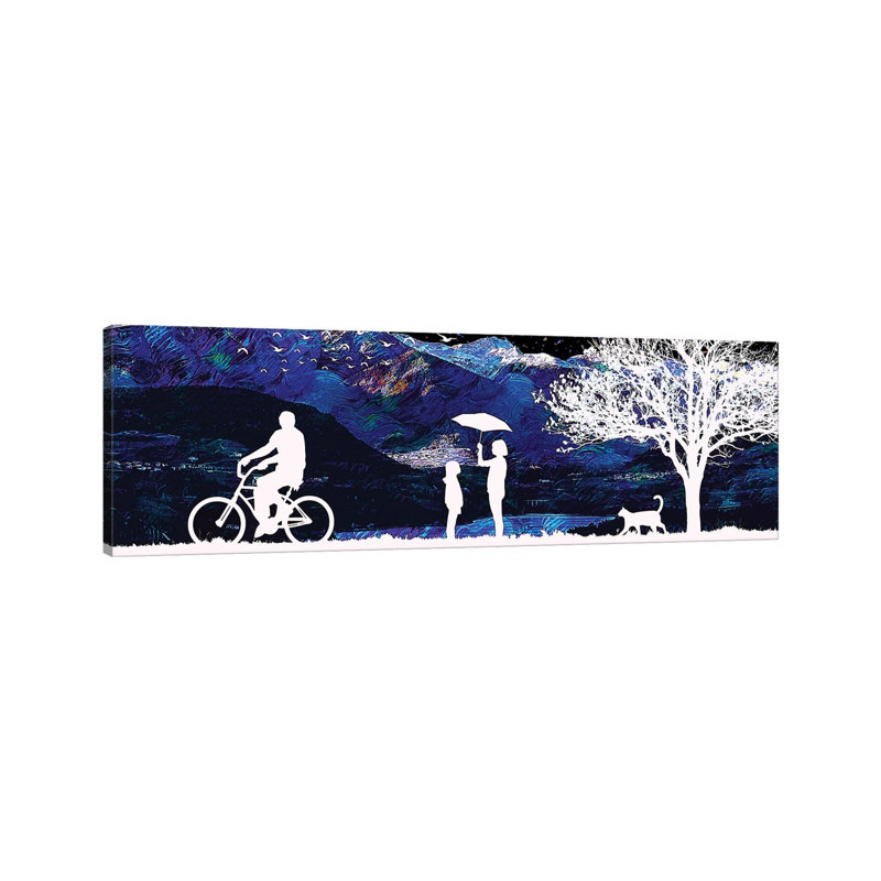Dont Leave 1 Piece Wrapped Canvas Panoramic Wall Art, 30.48 cm H x 91.44 cm W x 1.91 cm D