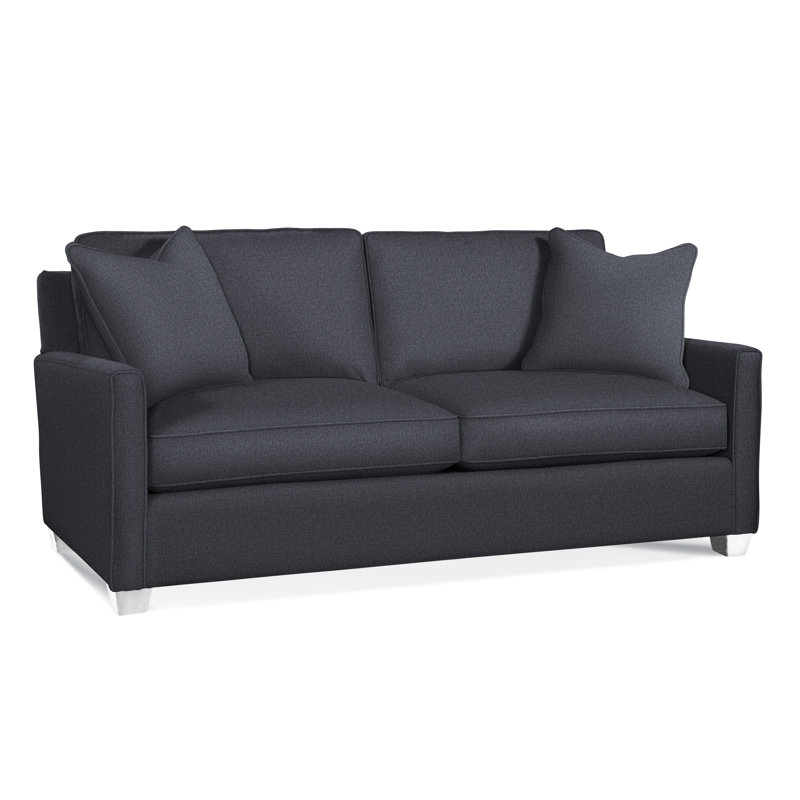 Nicklaus Sofa, Gel Memory Foam Mattress, Frond Melon; 0448-24, Frost White