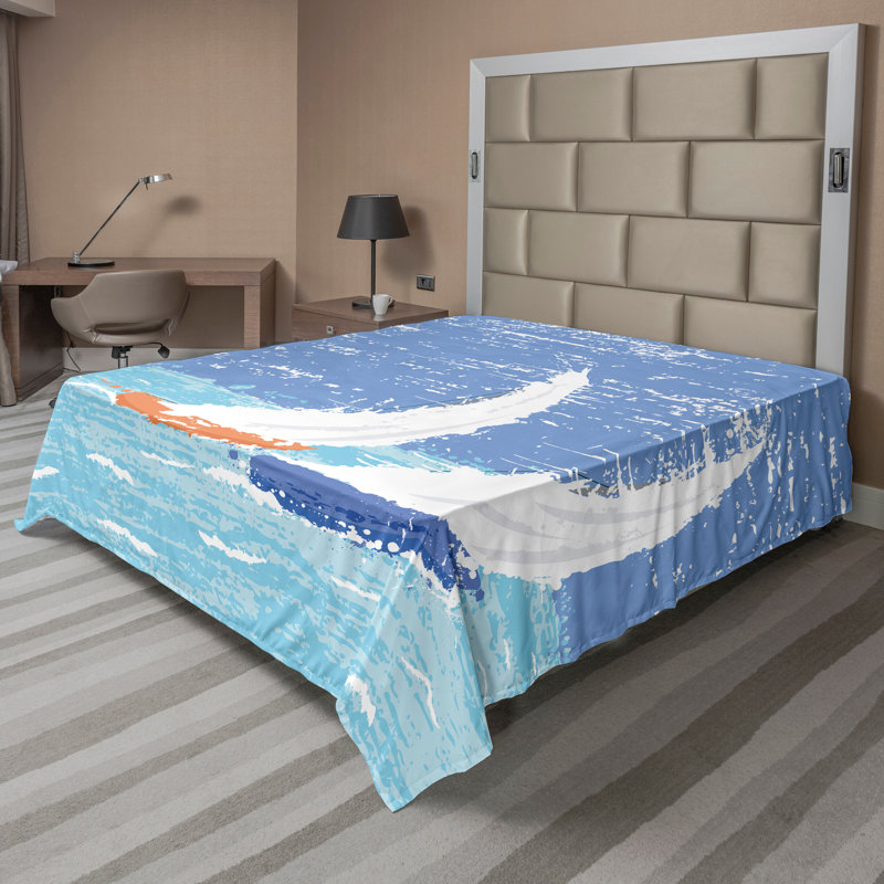 Drap-housse Ambesonne, Drap plat pour très grand lit californien