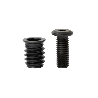 FLOWYLINE 40Pcs M8 Bolt and Threaded Inserts for Wood and Metal | M8 Screws Assortment Kit | Screw Inserts for Wood and Threaded Inserts for Metal, Hardware Kit for Hardwood