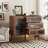Classic Entryway Cabinet With Drawers And Side Cabinet, Premium Particle Board And Solid Wood Legs