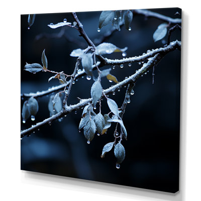 Arbre au clair de lune, arbre d'hiver II - fruits, art mural