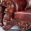 Chaise de luxe en cuir massif européen