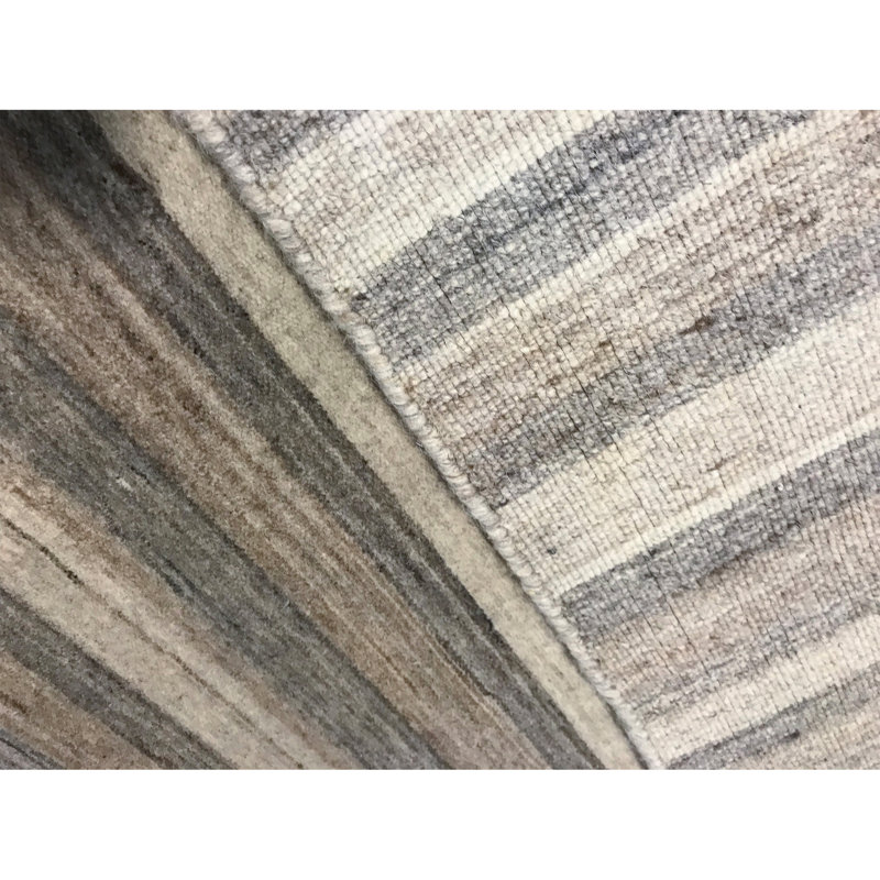 Striped Area Rug in Gray