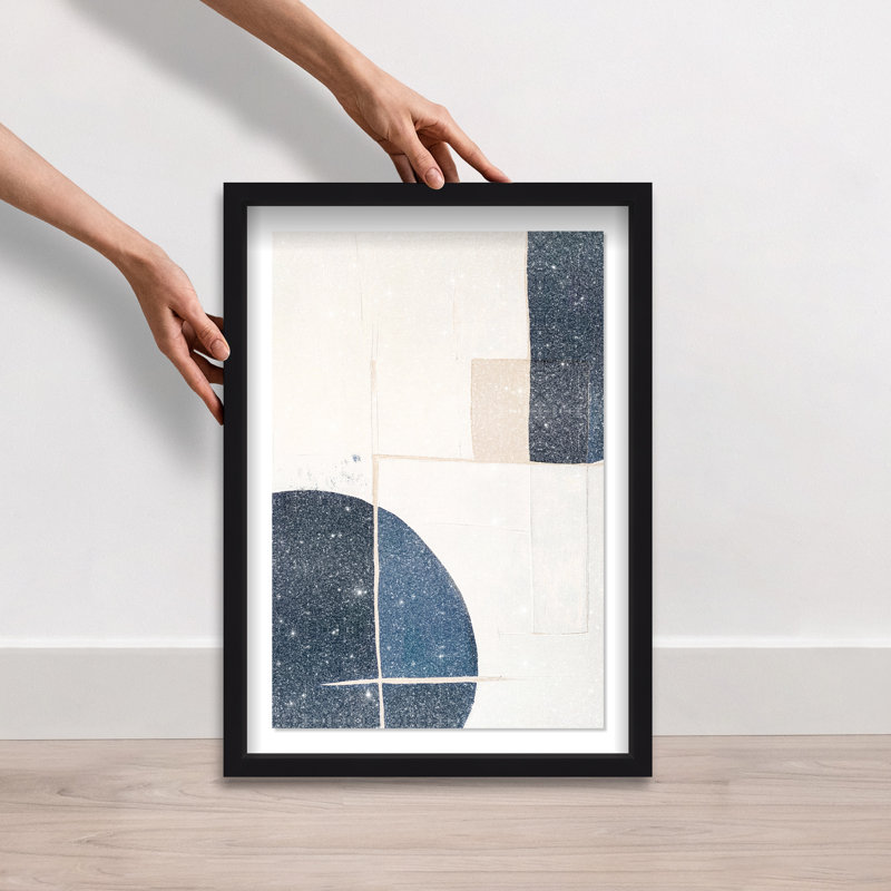 Sunset Serenity I Shadowbox Abstract Print by Oliver Gal, Black Frame, 10 x 15, 25.5"H x 17.5"W, Black Frame