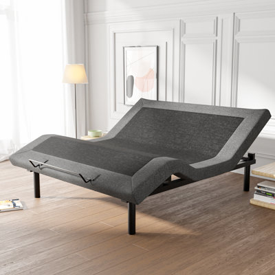 Lit réglable Channahon avec télécommande sans fil