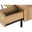 Bureau d'ordinateur personnel avec rangement, 48 po, stratifié brun, métal noir, style transitionnel, tiroirs de rangement, moderne