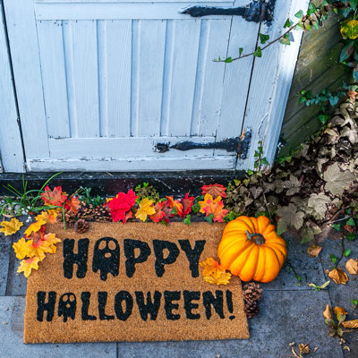 Nicola Spring - Halloween Coir Door Mat - 60 x 40cm - Ghost