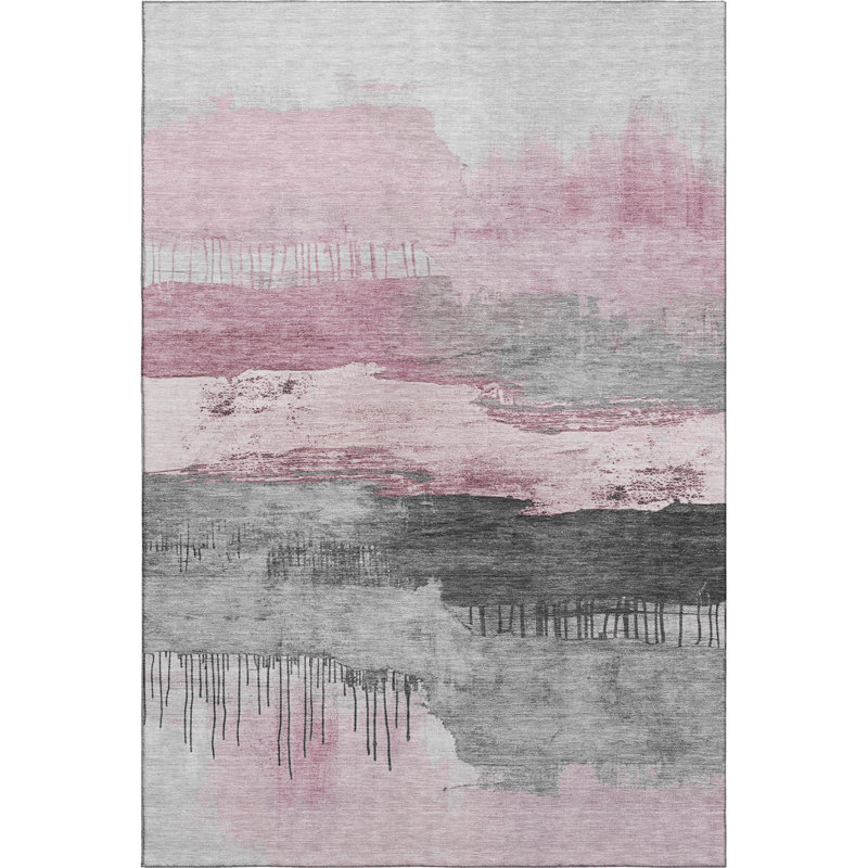 Premium Machine Washable Fairwood AMF1880 Modern Rug, Rectangle 10' x 14'