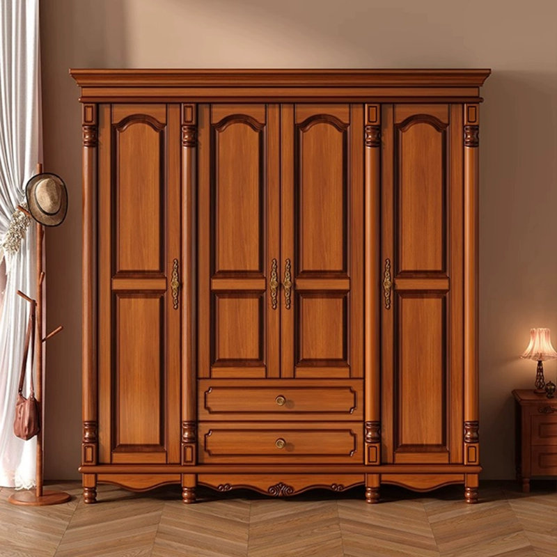 Garde-robe de luxe rétro American Light Brown
