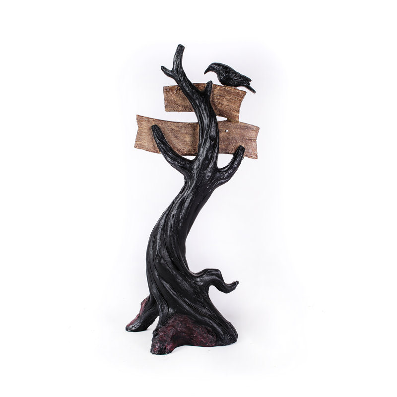 Arbre d'Halloween 32 po avec affiche The Holiday Aisle®