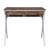 Callers Weathered Oak & Chrome Finish Writing Desk
