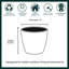 Taylur Pot Planter Concrete Effect Recycled Plastic-112123027-122610429