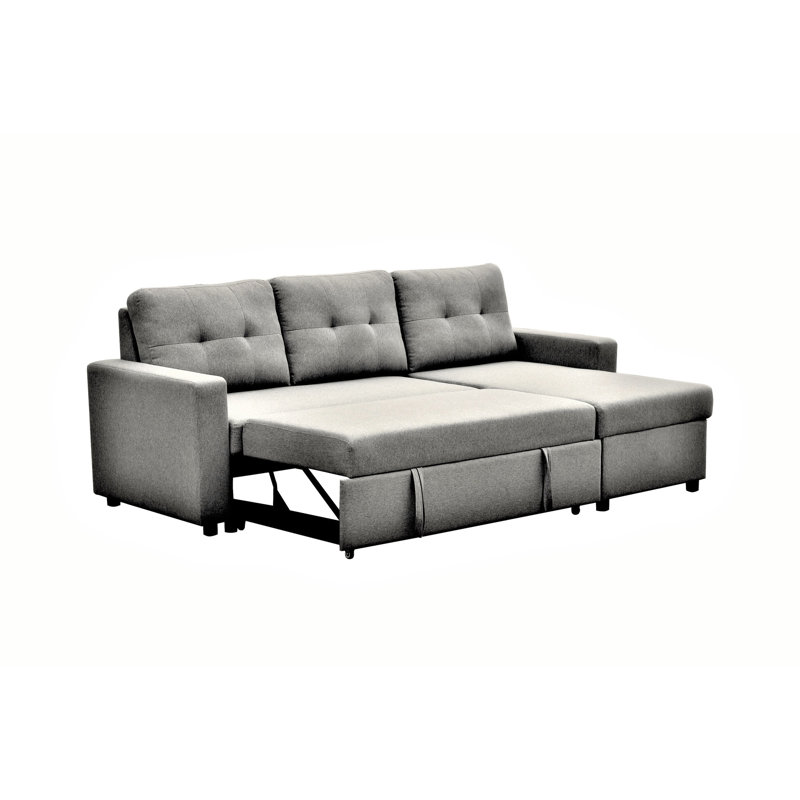 Canapé-lit modulaire convertible gris, canapé-lit 3 places pour petits espaces, canapé-lit modulaire gris, canapé-lit