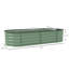 Lit surélevé en métal galvanisé 59 po x l 24,5 po x H 11,76 po, jardinière avec bordure, plante surélevée pour cultiver des herbes, des fleurs et des légumes - 4,9 pi 2 pi 1 pi, bordure, fleur, herbe