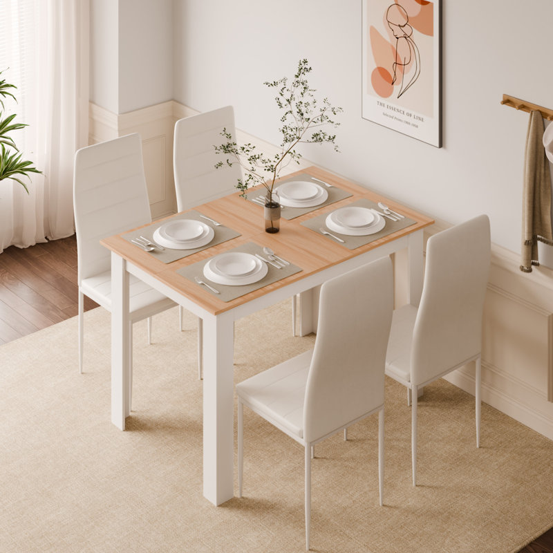 4 - Person Dining Set, Brown