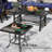 9 - Person Patio Conversation Set With 2 Swivel Lounge Chairs & Coffee Table, Outdoor Seating Sofa Group With Olefin Braid And Deep Seating