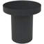 Table d'appoint latérale en bois noir