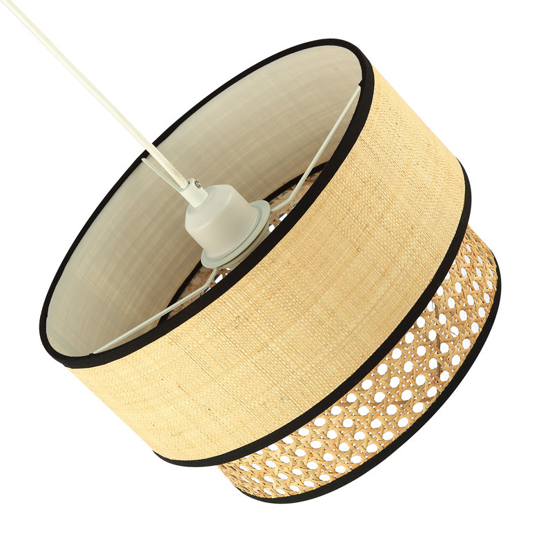 30cm Rattan Drum Pendant Shade