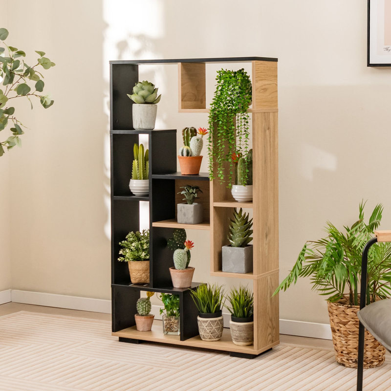 120cm H x 70cm W Bookcase, Black/Brown