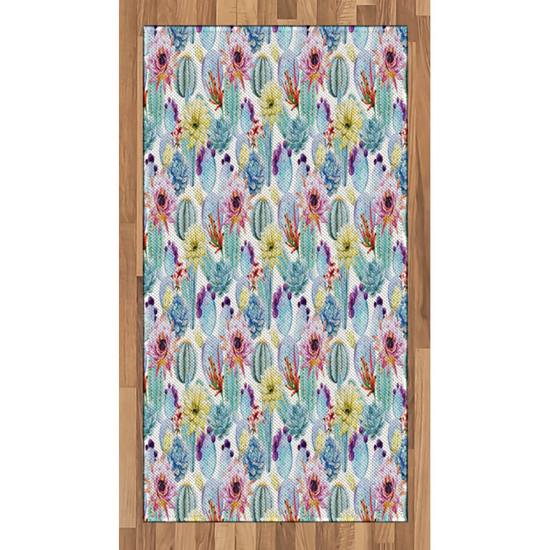 Tapis décoratif Cactus, Rectangle 2 pi 7 po x 5 pi