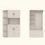 Armoire de vestibule multifonctionnelle gauche-droite (peut être utilisée séparément) avec rangement et 4 crochets, armoire de rangement / arbre d'entrée 2 en 1 pour le salon, la cuisine et le couloir-260490416
