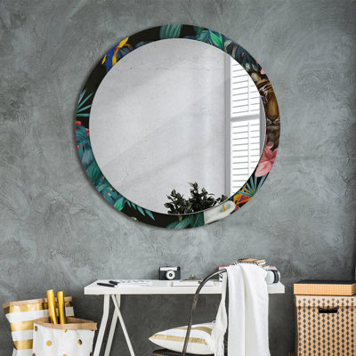 Huldar Glass Flat Wall Mirror