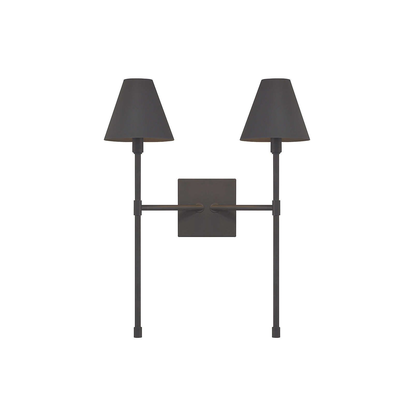 Keirn Metal Wallchiere, Matte Black