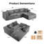 Canapé modulaire Boneless COMHOMA-1602817014-1602817018