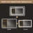 Devonnte Rectangle LED Wall Mirror, Dimmable Vanity Lighted Mirror-1864558264