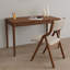 Chaise de salle à manger rembourrée pliante, peu encombrante, salle à manger, aucun assemblage requis-1451081568