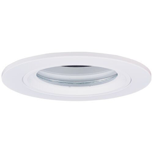 Garniture encastrée de douche 3" moulant, Blanc / Transparent