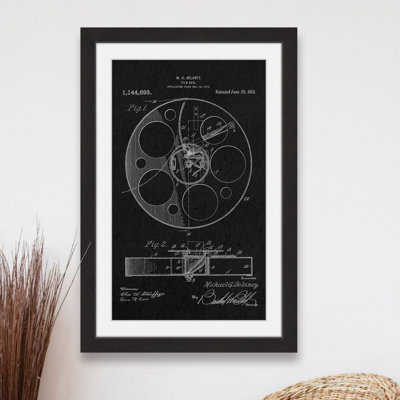 " Film Reel 1915 Black Paper " by Steve King