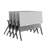 Commercial Nesting Flip Training Table With Steel Frame And Y-Legs-937714664-937714678