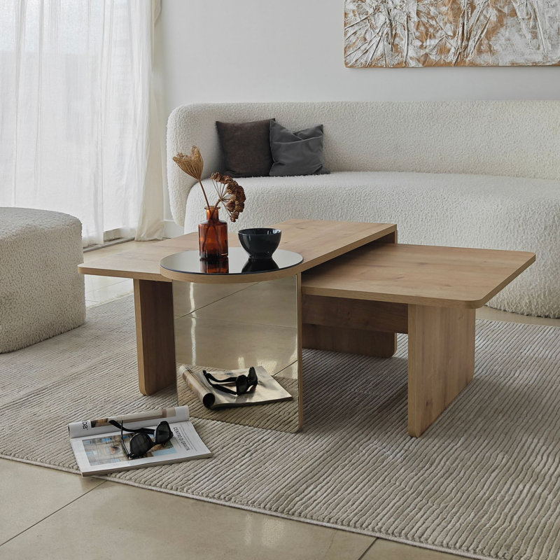 Ensemble de tables basses, Oak/BronzieSaphhire Oak