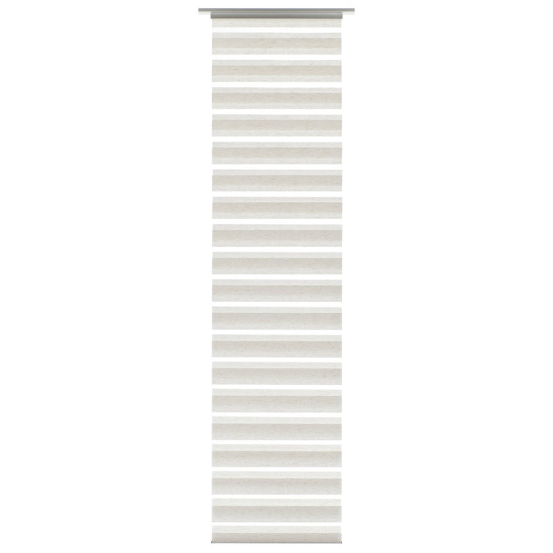 Arwood Semi Sheer Curtain Panel Pair Single Panel, Off-white mix