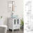 Base Finish：White Top Finish：Blue 24 " W Freestanding Standard Free Standing 1 Single Vanity Bathroom Vanity With Top-188621088-199183379