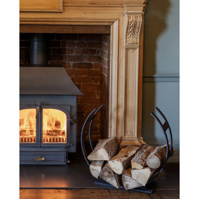 68cm W Hand Forged Log Holder