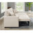 76.5" Linen Blend Upholstered Sectional With Pull-Out Bed And Chaise Storage-1760256936