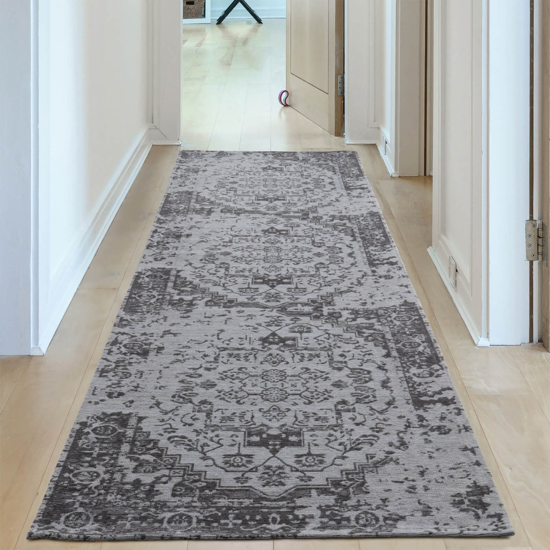 Carina Modern Washable Rugs in Grey | 6963
