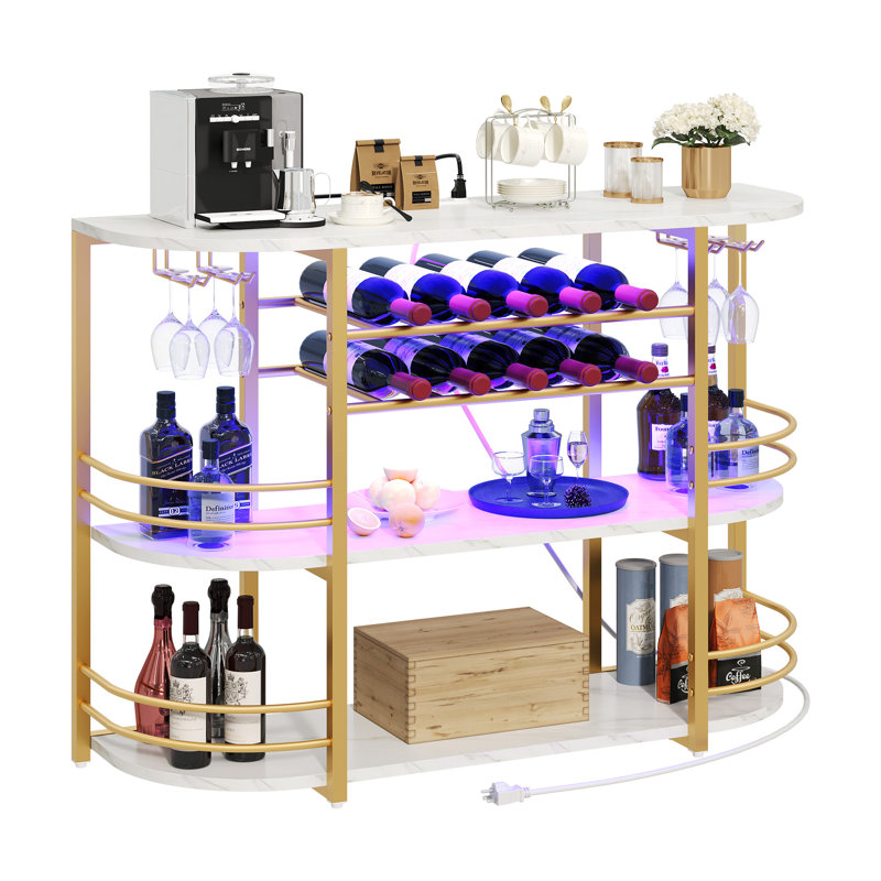 Table de bar de luxe avec prise 47 po Luxury