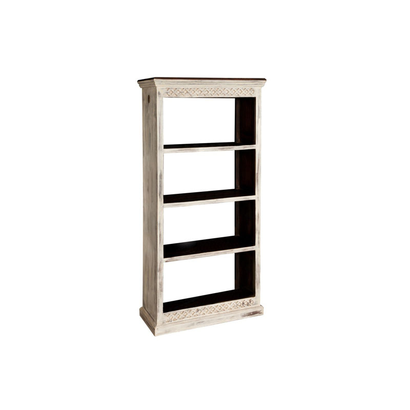 Castle 175cm H x 85cm W Solid Wood Etagere Bookcase