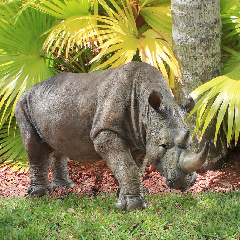 Statue de jardin sud-africain rhinocéros