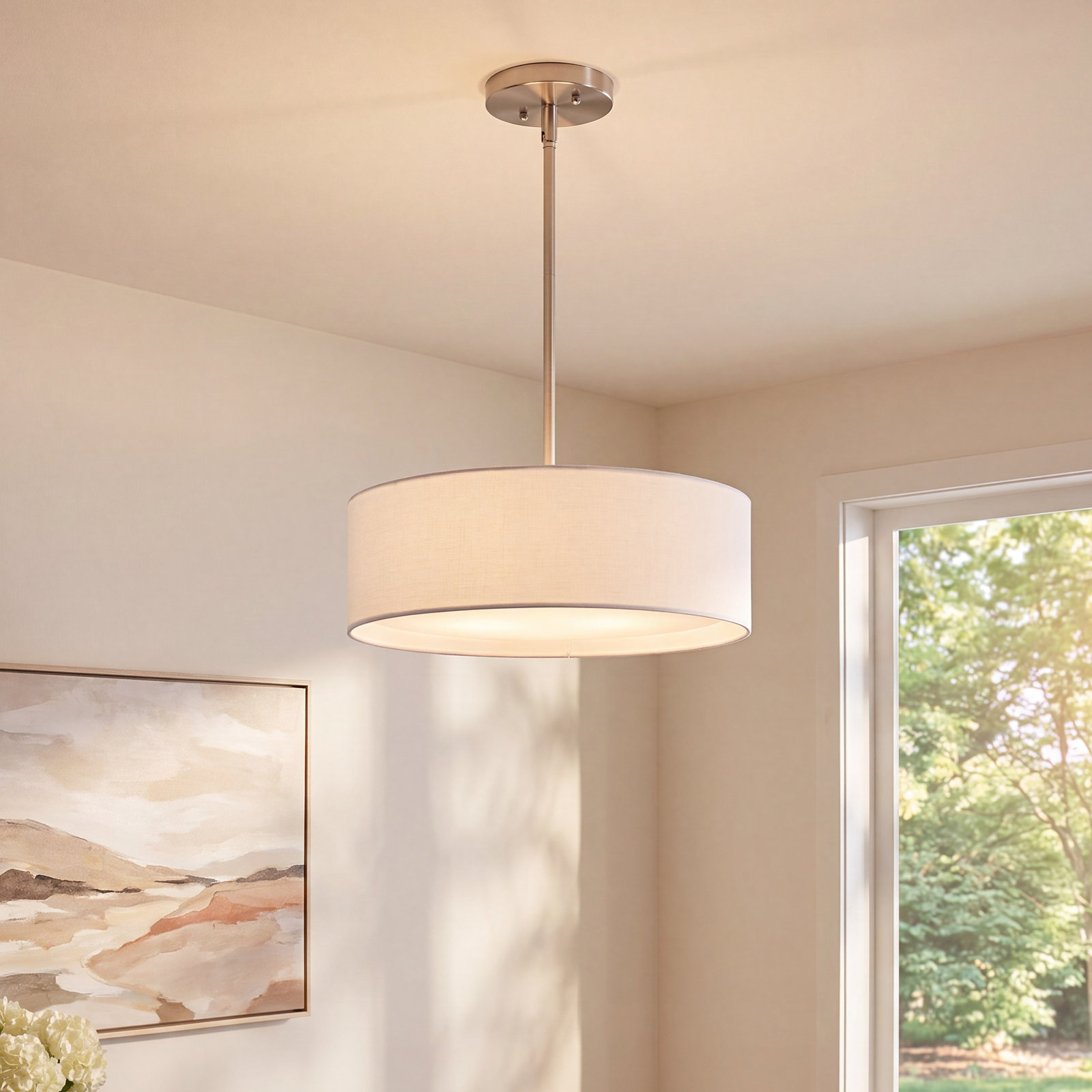 Jessalyn 3 - Light Metal Dimmable Chandelier