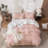 Solayne 100% Washed Cotton Duvet Cover Set with Faux Hemp Texture, Solid Color, Zipper Closure and Corner Ties-111685177-111685183
