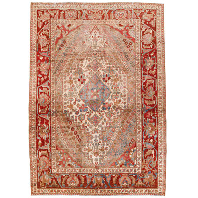 One-of-a-Kind 4'10'' X 6'11'' 1990s Wool Area Rug in