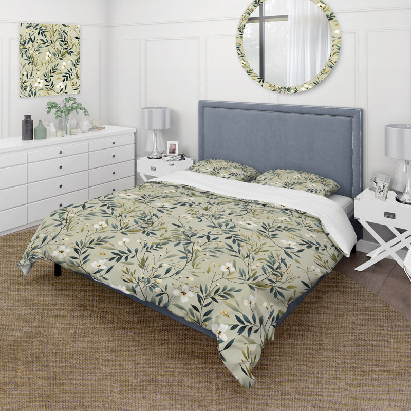 Ensemble de housse de couette Hongan, Housse de couette simple + 1 taie décorative stan