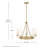 Selma Tall 5-Light Wagon Wheel Chandelier with Tapered Etched Opal Glass