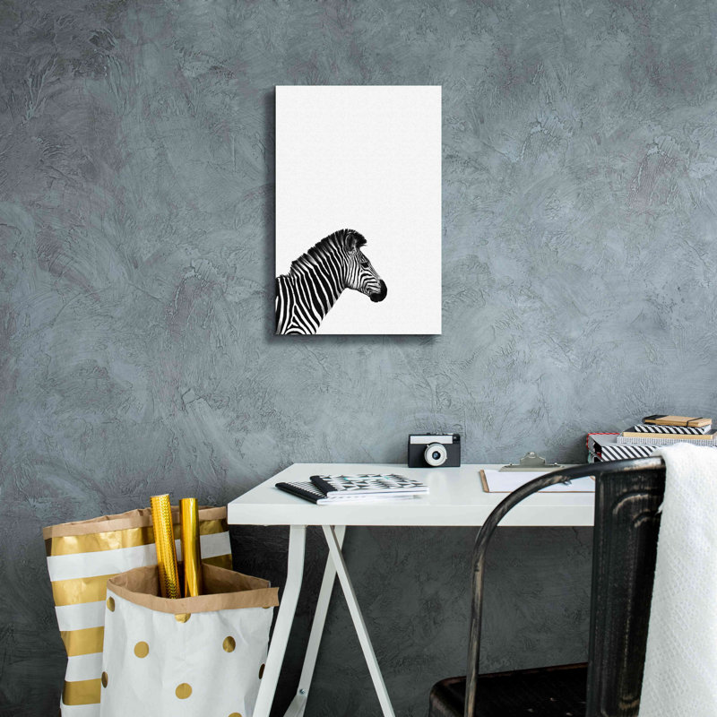 «Zebra 2» par Incado, estampe numérique sur toile, H 18 po x l 12 po x P 0,75 po
