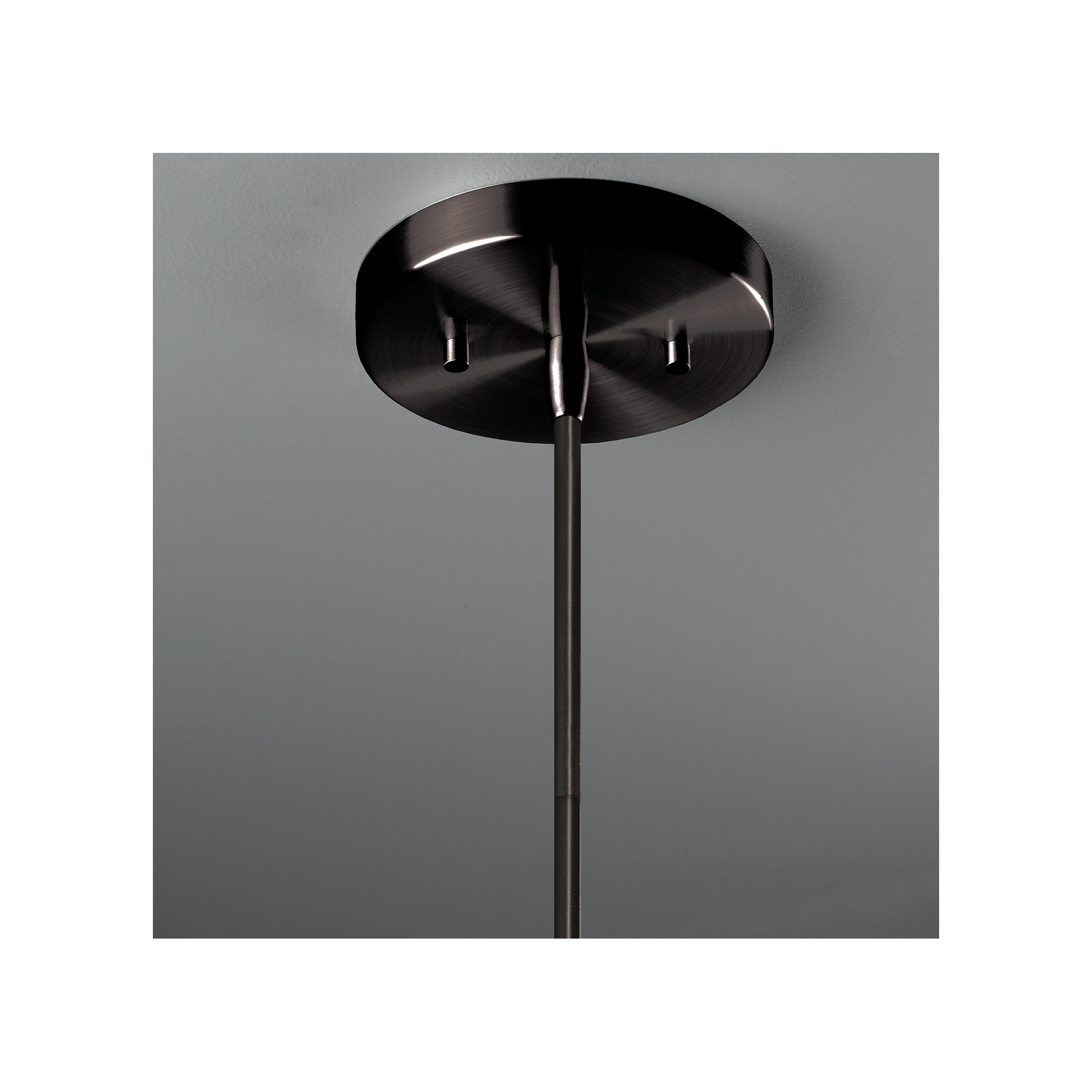 Leni Single Light Ceramic Dimmable Pendant, Matte Black, Hammered Copper